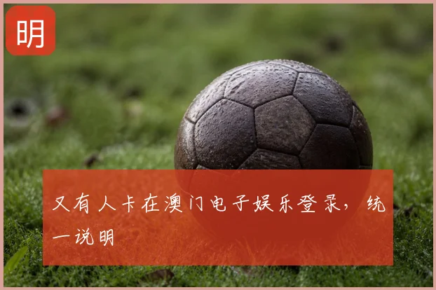 又有人卡在澳门电子娱乐登录，统一说明